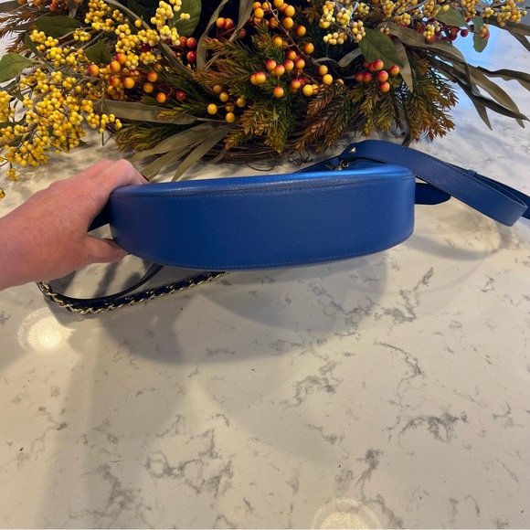 Cuoieria Fiorentina Blue Designer Handbag. Used only once. - Picture 4 of 9